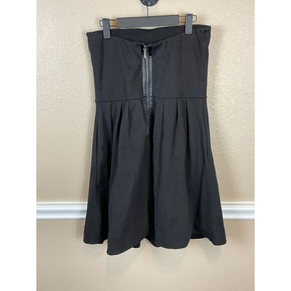 Hazel Womens Size L Black Dress Strapless Fit Flare Pockets Party Night Out R3 - Picture 6 of 12